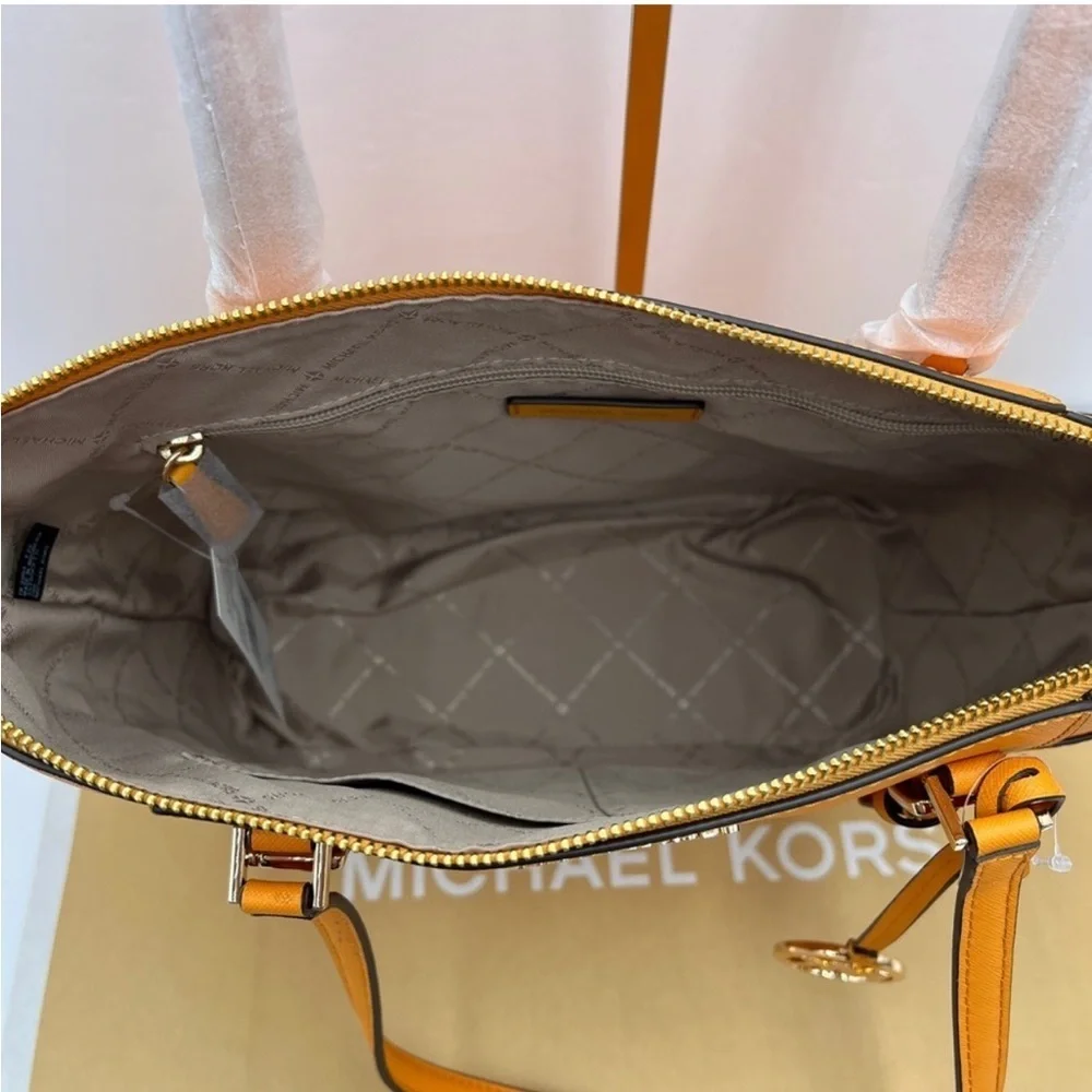 Michael Kors Large Charlotte Tote Bag Cider Color